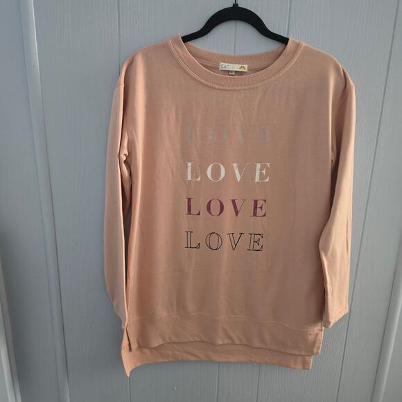 C&C California Love Sweatshirt Size Small – Soft Pink, Minimalist, Cozycore - Picture 1 of 5